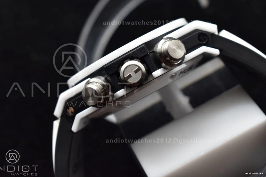 Skeleton White Edition A Strap Bang Ceramic Rubber Best on Big Packable Unico 1:1 White Dial 516 ZF 0125